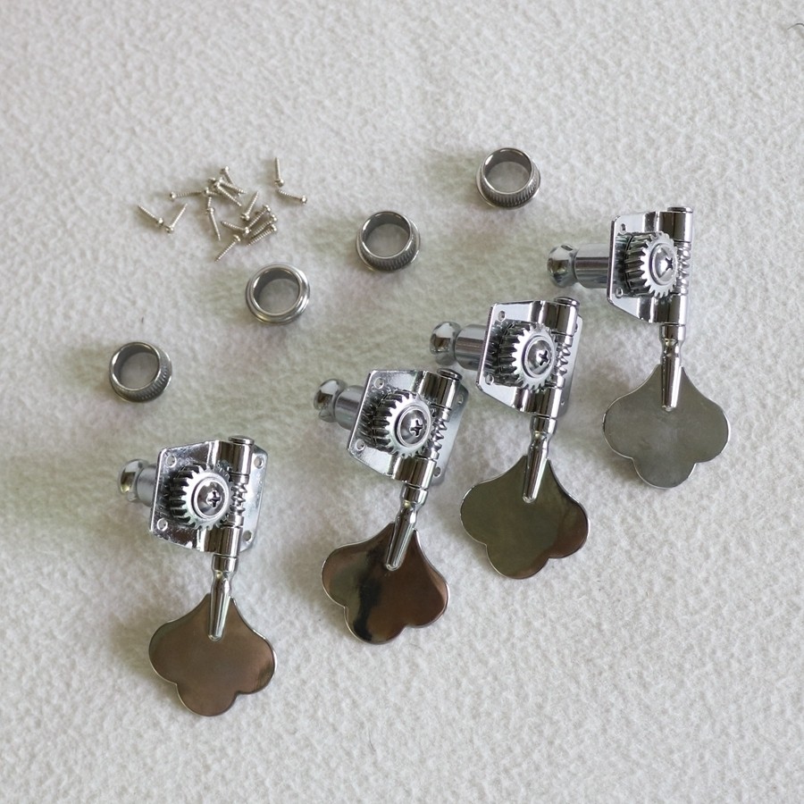 Korean-made DIY 4-string electric bass chord button chrome-colored open bass string quasi 4 sets of piano quasi-stringer accessories