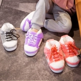 Подготовка конуса Большой хлопковой тащил мужская и женская зимняя комната теплые хлопковые тапочки Humy Humy, толстая обувь для лапши, кокосовые хлопковые обуви