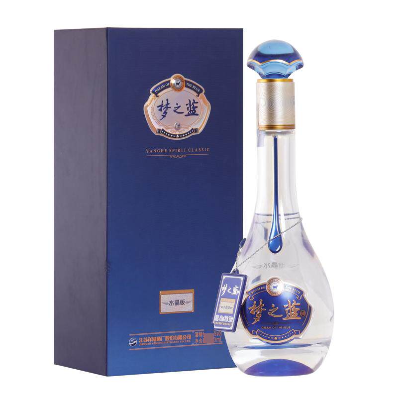 竞】洋河梦之蓝M3水晶版蓝色经典白酒浓香型40.8度550mL单瓶评价- 淘宝网