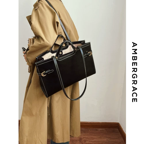 Ambergrace Original «меньше - это больше», чем проще, чем выше ретро ощущение всего кожаного пакета.