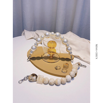(MISSCHEN) light up the handbag pearl chain marbled chain