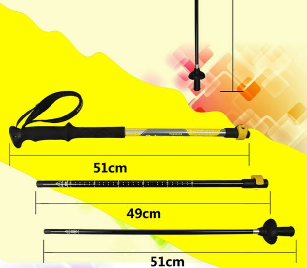 Robinson ngoài trời trekking cực carbon khóa nhẹ kính thiên văn mía thợ săn mía T3H đi bộ gậy đi bộ - Gậy / gậy gậy người mù