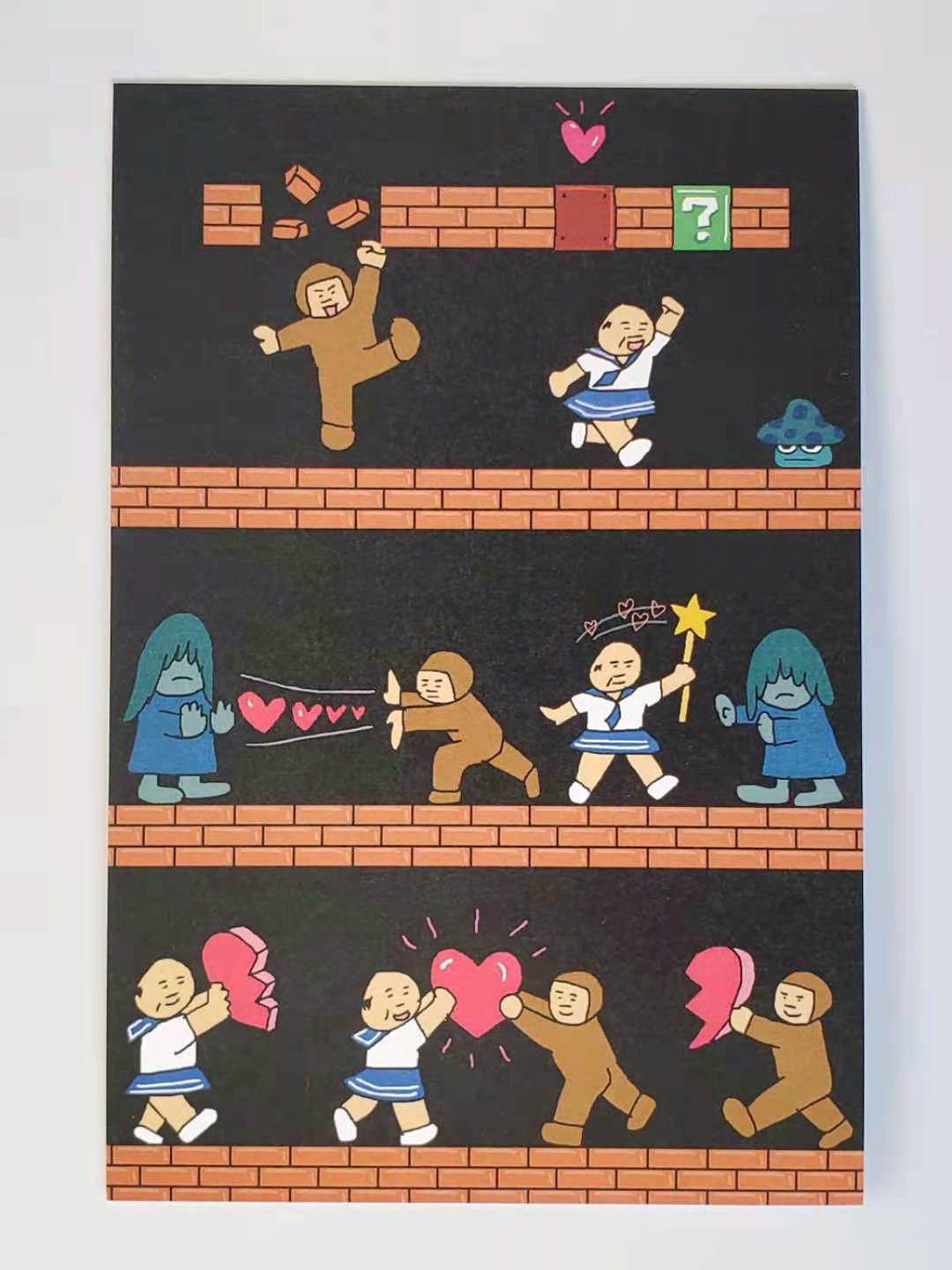 Abrown expression pack postcard with 18 types of postcards