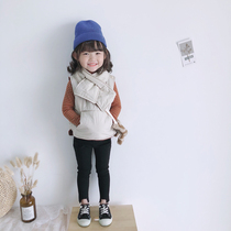 Utility model 21 autumn and winter Korean version of male and female children 100 lap cotton vest baby personality kampung waistcoat with neck