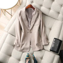 Masculine in the workplace Just ~ OL commuter fine gig three pockets with padded shoulder one grain button suit autumn and winter women