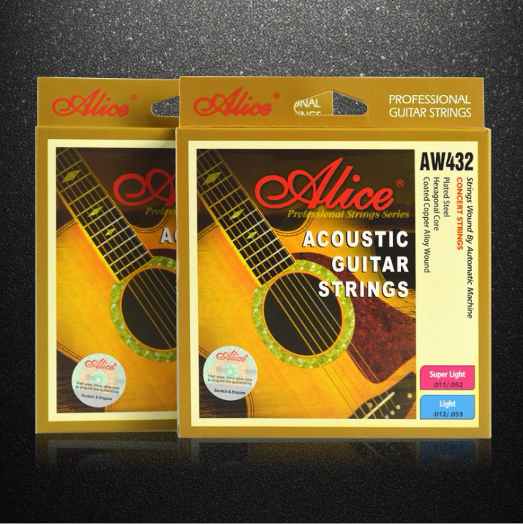 Alice Alice strings AW432 professional imported steel core folk guitar strings upgraded version of 6 sets of strings