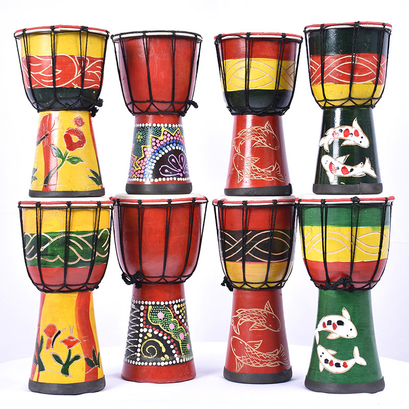 African drum Yunnan Lijiang hand drum 8 inch 10 inch 12 inch children's kindergarten beginner professional percussion instrument hollow