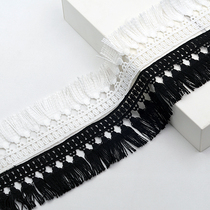 Black Stream su lace Lace Clothing Side Platoon Required Handmade DIY Lace Accessories Clothes Skirt Lengthened Trim Side White