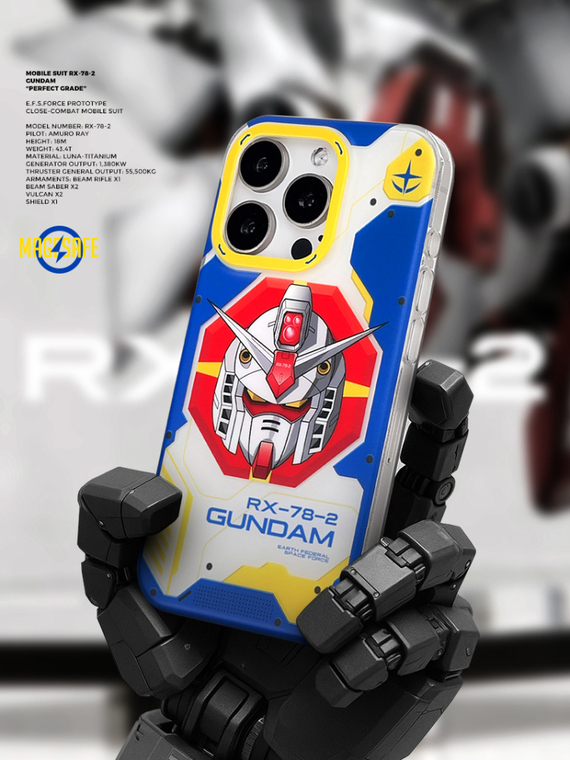 Anime Gundam 2D Magsafe – Plus/Pro/Max – 16, 15, 14, 13, 12 iPhone Case