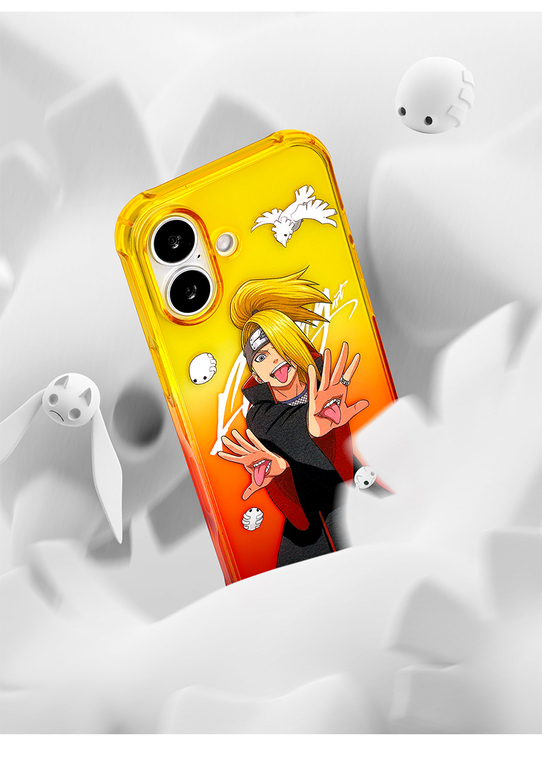 Deidara Naruto Artistic Explosions Sunset Gradient iPhone Case