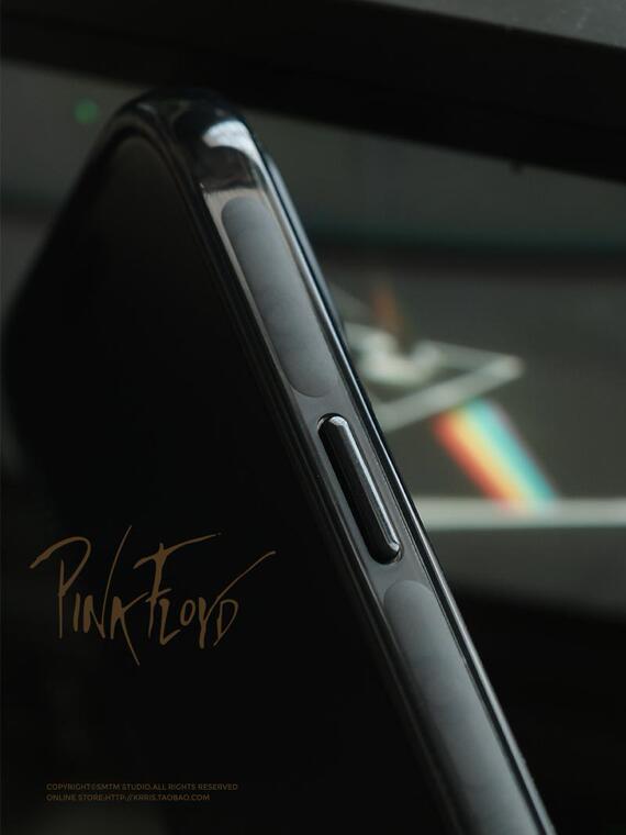 Pink Floyd Dark Side Prism Rainbow Black iPhone Case