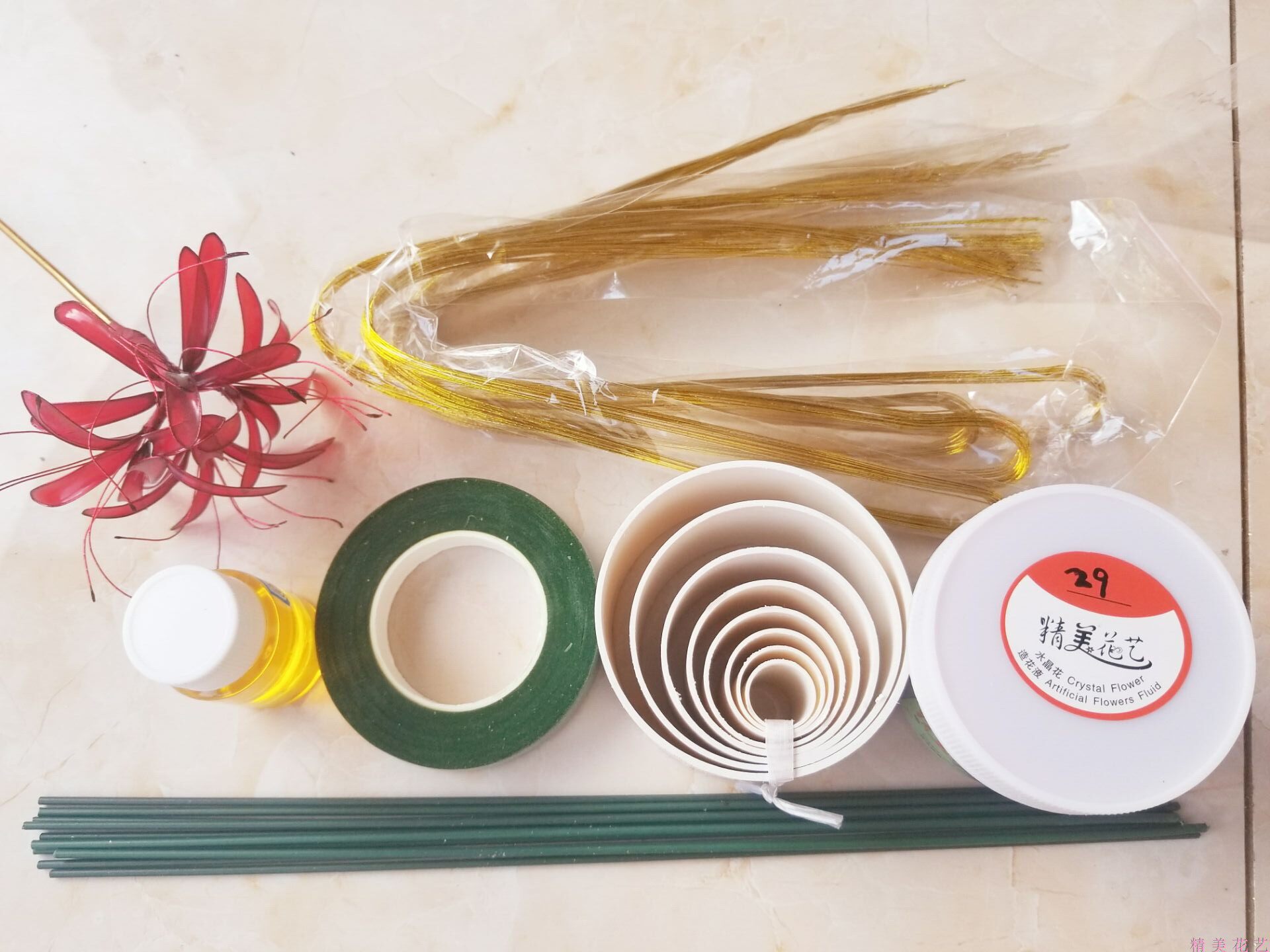 South Korea's Hui-Bao Flower Flower DIY Material Pack for Man Zhusha Crystal Flower