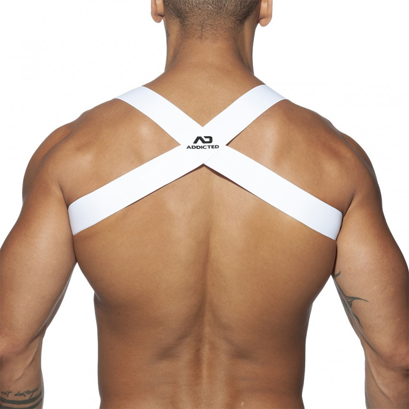 Addicted Men's Fashionable Shoulder Strap Simple Cross-Over High Elasticity Sexy Sports Party Chest Strap Ad814 Addicted Men's Fashionable Shoulder Strap Simple Cross-Over High Elasticity Sexy Sports Party Chest Strap Ad814