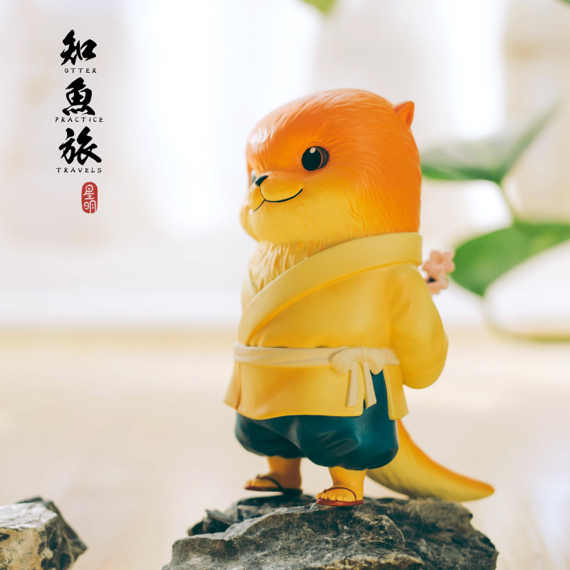 【Blue Pipe Studio】【Limited to 50 Pieces】Otter Knows Fish Travel Series Handmade Model Guessing Game
