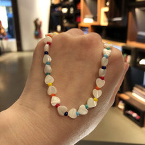 European small crowdboard-card pg fashion brief frescoed pearl pearl mother beaded necklace with small crowdsourced design