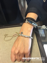 Spot European handmade tide brand UNO DE 50 simple personality padlock round bead couple bracelet women and men