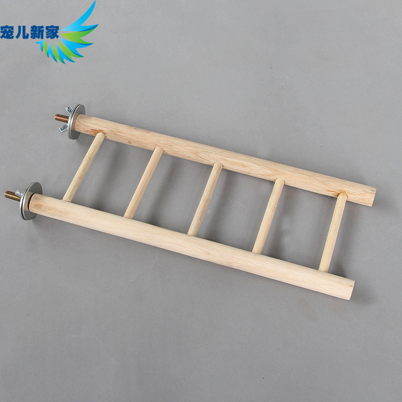 Darling New Home Stairs Stairboard Wooden Ladder Bird Toys Parrot Toys Solid Wood Ladders Parrot Climbing Ladders