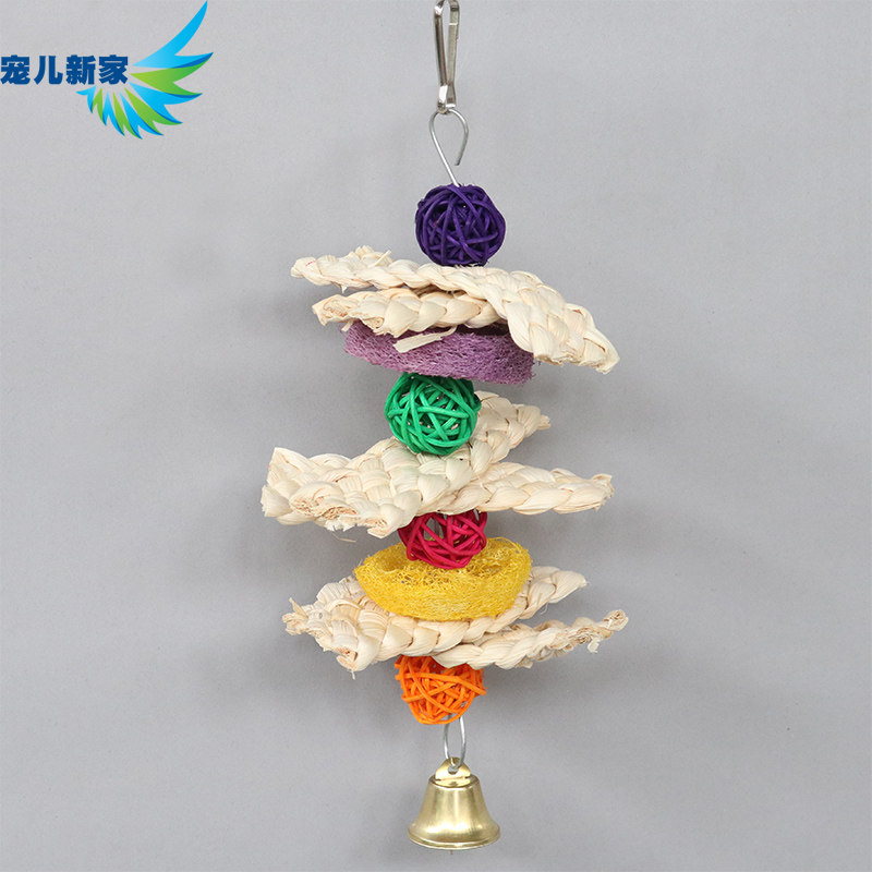 Beloved New Home Parrot Toys Tree Takraw Bird Toys Educational Nibbling Toys Birdcage Accessories W25