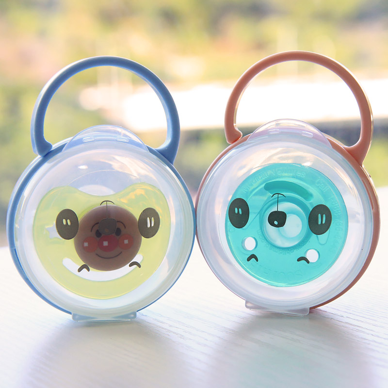 Baby Pacifier Box Universal Dustproof Portable Carry-on Hook Sanitary Storage Box Storage Box