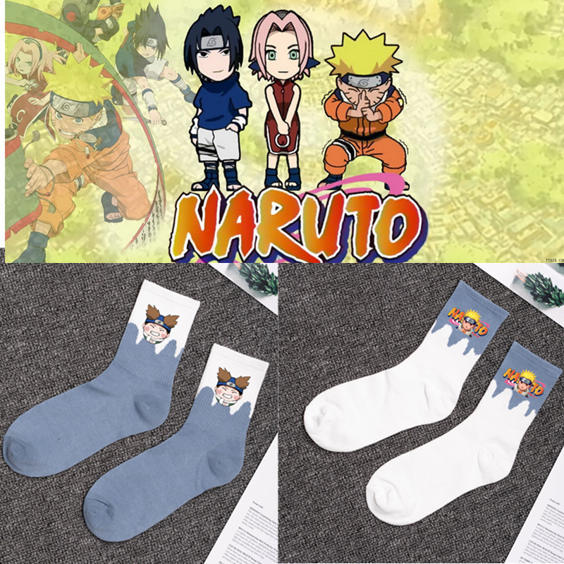 Cross-Border New Naruto Academy Socks Japanese Anime Merchandise Cotton Long Socks Cotton Socks Student Socks