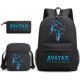 Avatar 2 film and television peripheral school bag backpack plaid canvas bag travel leisure bag male and female student school bag