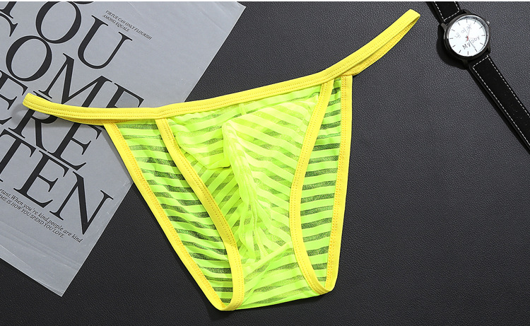 Fanshang nam lưới tóm tắt trong suốt siêu mỏng eo thấp đồ lót gợi cảm quần nam thanh niên sling thong đồ lót vera