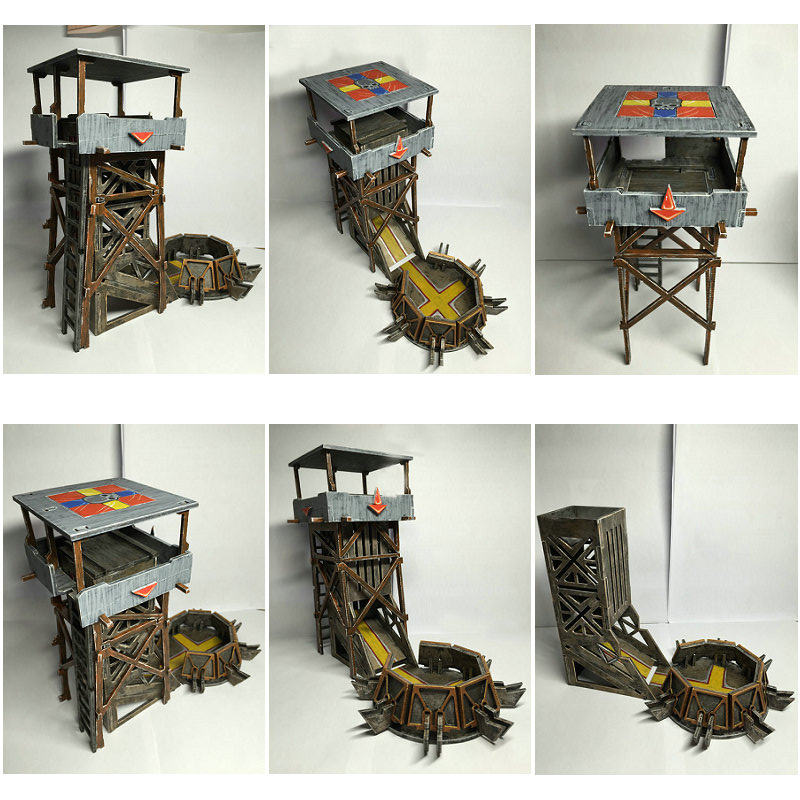 Small Wheat Seeds Foreign Workshop Wooden Table Tour Props War Chess Scene Sentry Dice Tower