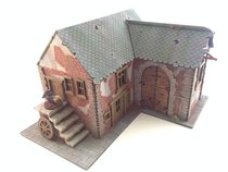 Little Maiden Record Warhammer Battle Chess Running Group DND Board Game Scene Wooden Blacksmith Shop