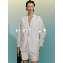 MARIUS) Love * See Homologous Limited Imported Linen Cotton Thin Sunscreen Suit Jacket Jacket shorts suit