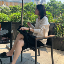 Old Ma home Marius cashmere knitwear women high-end V-collar base shirt leisure 100% cashmere guest for luxury brand