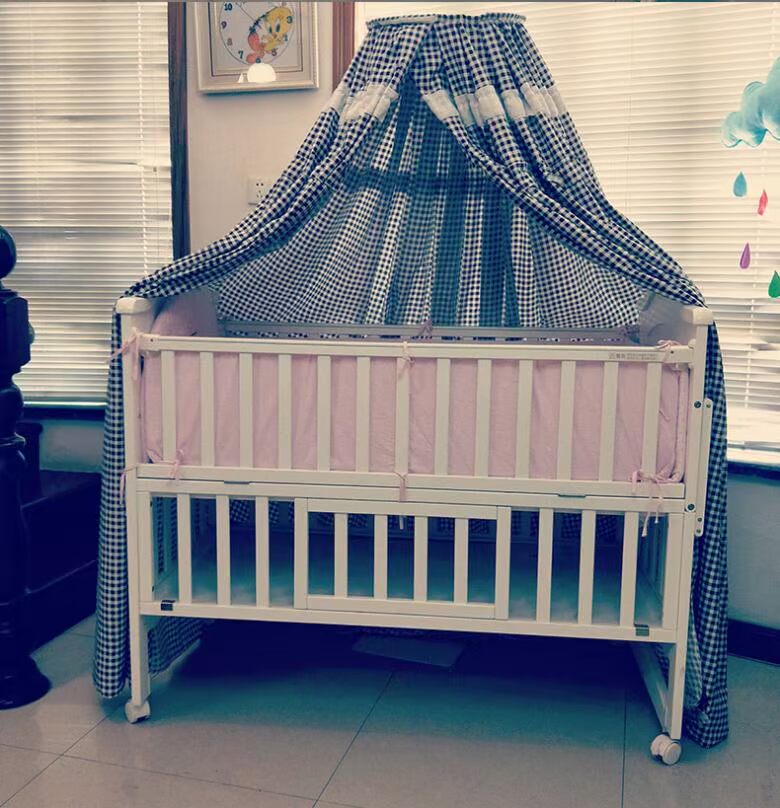 Khuyến rèm cửa màn bé Mẹ đặc biệt lưới chống muỗi sàn giường vải bé lớp vỏ bụi gió đứng - Bed Skirts & Valances rèm che giường ngủ