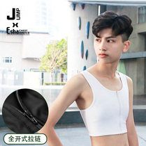 Taiwan Esha JUMP short version of the corset handsome t plus size summer comfortable and seamless chest small clothes underwear-zipper