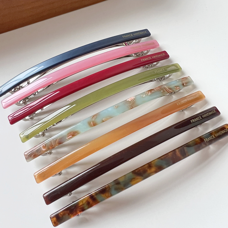 Korean Imported New Slim Spring Clip ins Internet-Famous Half-Up Hair Clip for the Back of the Head, Elegant Hairpin