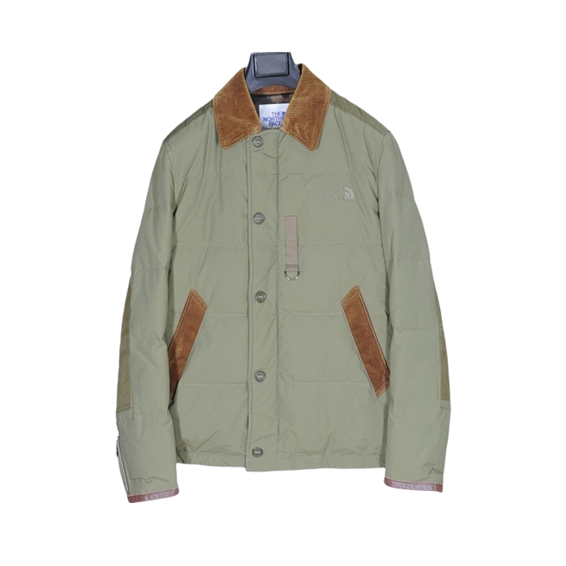 Junya Watanabe*Tnf 17Ad Autumn and Winter Classic Olive Multi-Fabric Patchwork down Jacket Size S