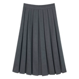 Весенняя шерстяная юбка в складку, плиссированная юбка, в корейском стиле, высокая талия