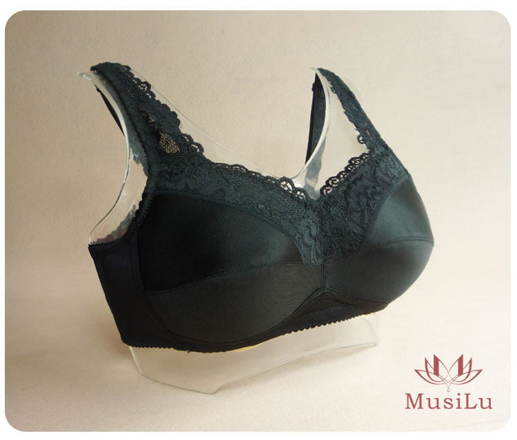 MusiLu professional breast implant bra breast surgery special bra no steel ring fake breast bra underwear