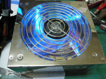 USA Rosewill RT650-135-SL power supply with blue light full snakeskin dual 6P temperature controlled blue light fan