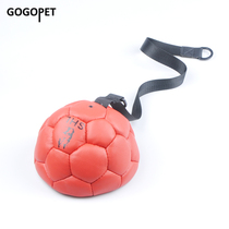 Pet Training Dog Football Deshound Dog Training Resistant To Bite Inflatable Leather Ball Head Layer Bull Leather Football Grindle Toy Ball