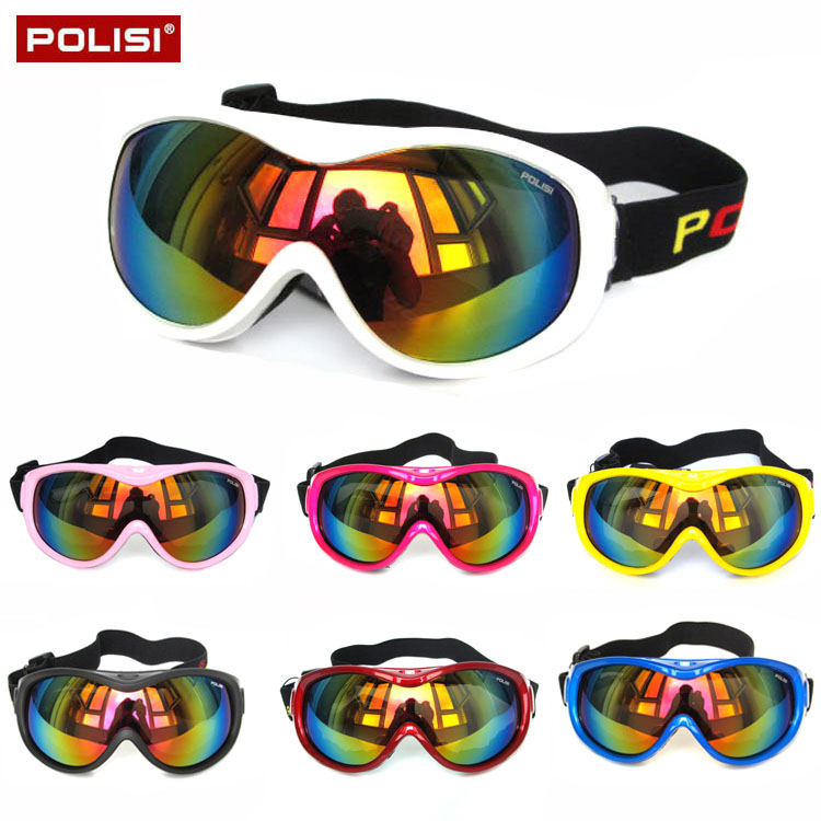 Children's snow ski goggles biker play snow protection transparent double lens adult anti-fog card myopia ski glasses