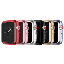 Suitable for Apple watch4 plating Protective case Apple Watch S4 silicone sleeve soft hollow screen watch1 2 3