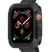 Applicable Apple watch4 silicone armored armor two-in-one hard case Apple Watch S4 Protective case anti-drop shell men