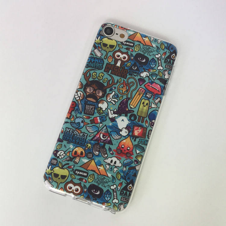 Apple ipod touch7 embossed protective cover painted shell itouch6 soft shell silicone shell male and female back cover