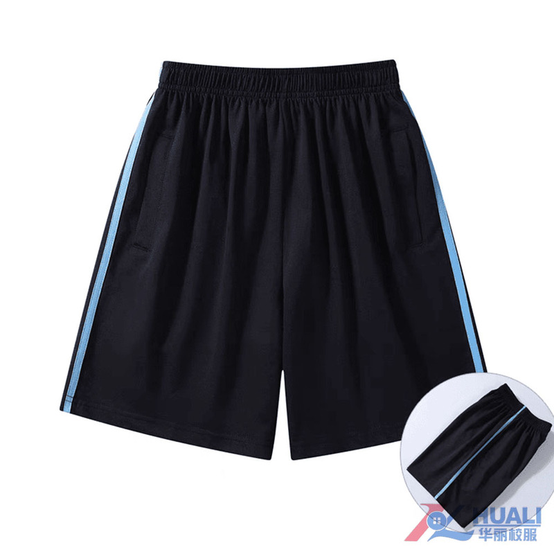 Shunde District School Uniform, Elegant School Uniform, Junior High School Students' Spring and Summer Sportswear, Boys' Shorts (Upgraded Version) New Model