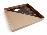 Chefmade Kitchen 28*28 Billing Champagne Golden 11 -INCH Square Aluminum Cake Model WK9055