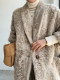 This winter's BI is in! Silhouette golden lamb Xiaohu wool fur coat long loose fur one-piece coat new winter