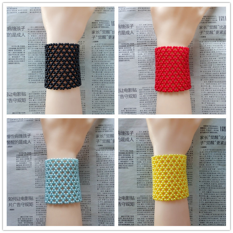 Imitation Pearl Wristband for Women, Original Design to Cover Scars and Tattoos, Wide Bracelet for Women, Men's Bracelet, Elastic Gift, Women's Bracelet