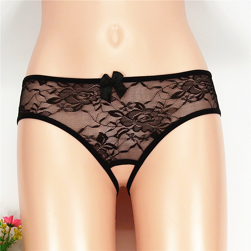 Sexy Erotic Underwear Knickers Open Crotch Type of Couples Sex Supplies Ladies Fire Spicy Tinged Pants Transparent and free