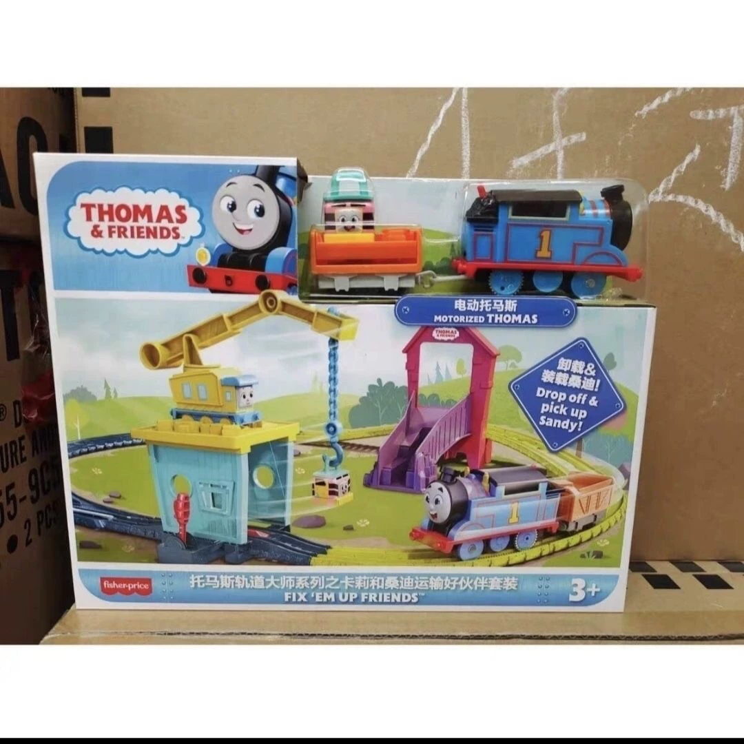 Подлинные Track Master Carly and Sandy Transportation Partner HDY58 Железнодорожный путь Игрушки