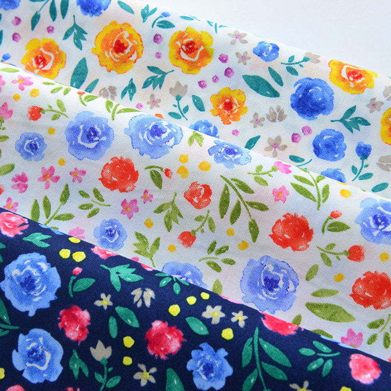 60 pure cotton plants pastoral wind children hand clothing summer cotton fabric cotton size tree