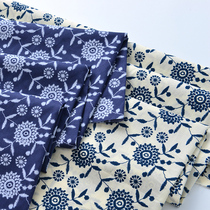 60 Pure Cotton Fabric Futian Botanical Garden Wind Handcrafted DIY Skirt Clothing Full Cotton Fabric Cotton Fabric Imitation Embroidered